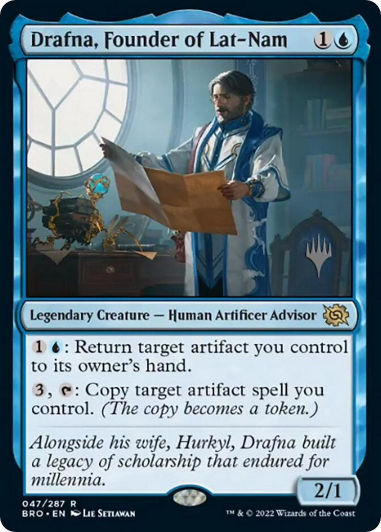 Drafna, Founder of Lat-Nam (Promo Pack) [The Brothers' War Promos] [Foil]