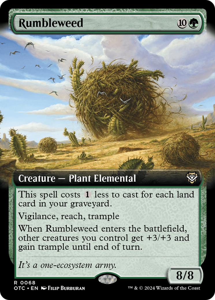 Rumbleweed (Extended Art) [Outlaws of Thunder Junction Commander] [Foil]