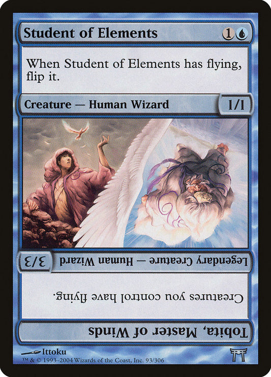 Student of Elements // Tobita, Master of Winds [Champions of Kamigawa] [Foil]