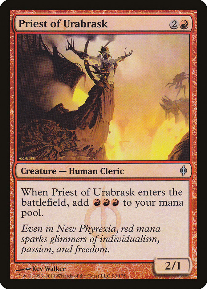 Priest of Urabrask [New Phyrexia] [Foil]