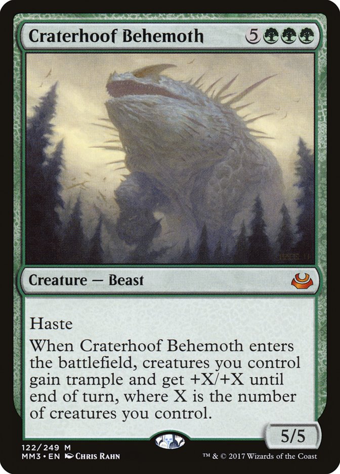 Craterhoof Behemoth [Modern Masters 2017] [Foil]