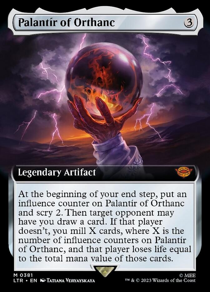 Palantir of Orthanc (Extended Art) [The Lord of the Rings: Tales of Middle-Earth] [Foil]