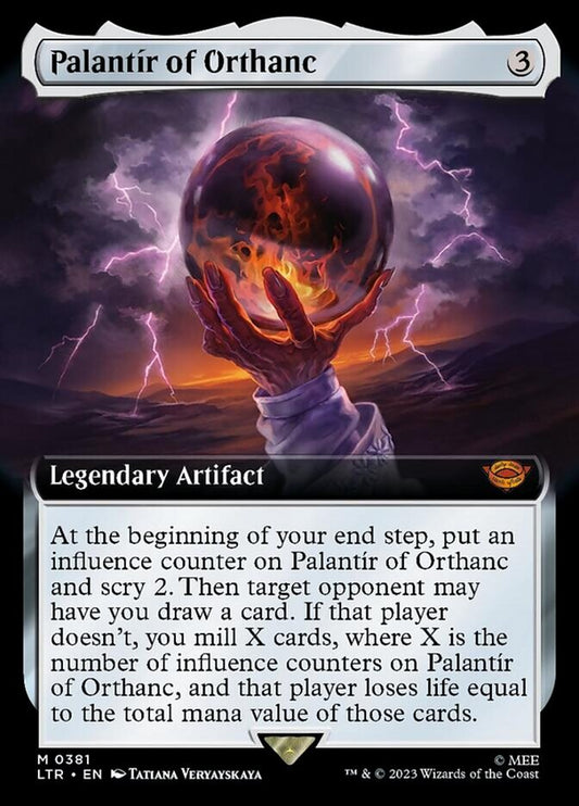 Palantir of Orthanc (Extended Art) [The Lord of the Rings: Tales of Middle-Earth] [Foil]