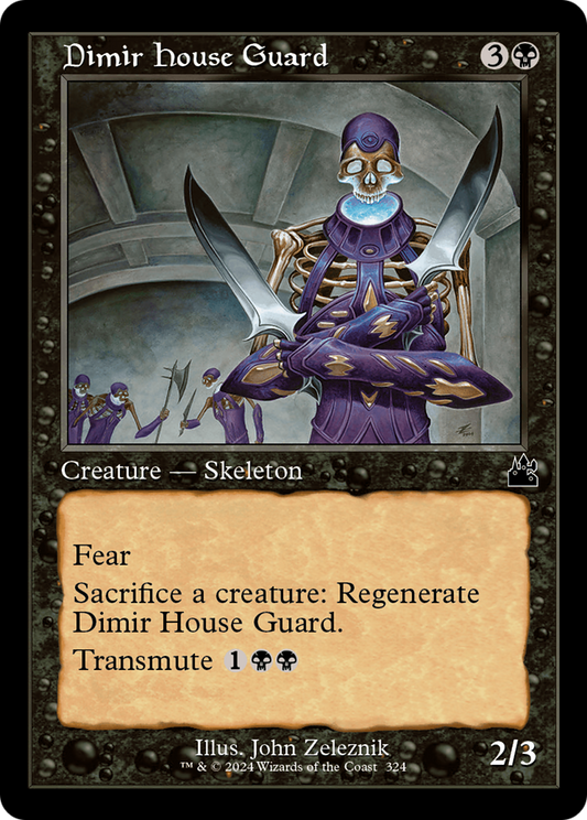 Dimir House Guard (Retro Frame) [Ravnica Remastered] [Foil]