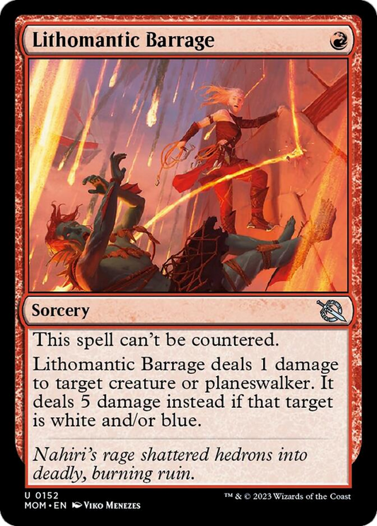 Lithomantic Barrage [March of the Machine] [Foil]