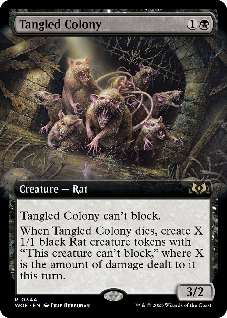 Tangled Colony (Extended Art) [Wilds of Eldraine] [Foil]