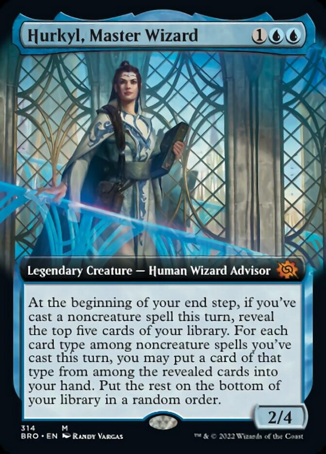 Hurkyl, Master Wizard (Extended Art) [The Brothers' War] [Foil]