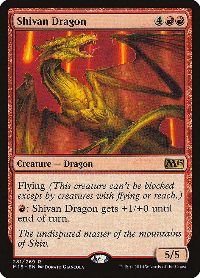 Shivan Dragon [Core Set 2015] [Foil]