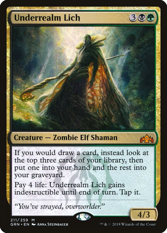 Underrealm Lich [Guilds of Ravnica] [Foil]
