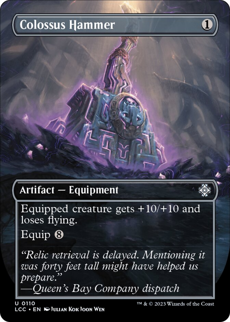 Colossus Hammer (Borderless) [The Lost Caverns of Ixalan Commander] [Foil]