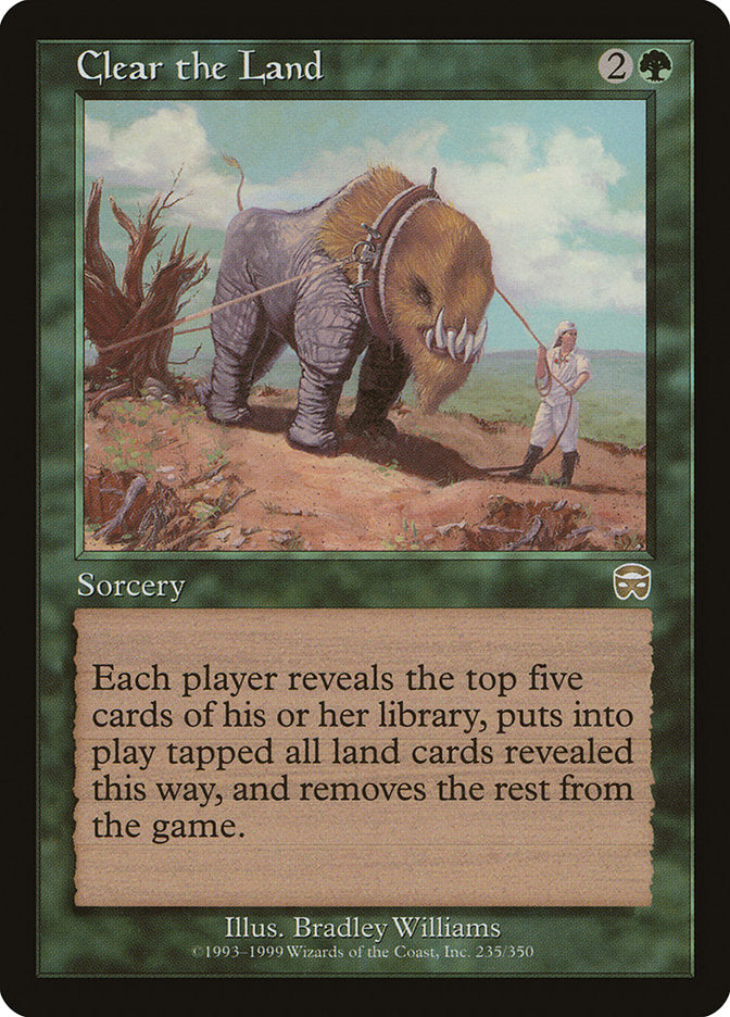 Clear the Land [Mercadian Masques] [Foil]