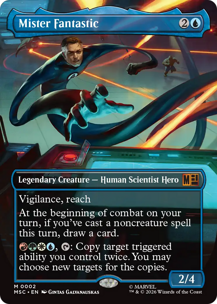 Mister Fantastic (Borderless) [Marvel Super Heroes Commander] [Foil]