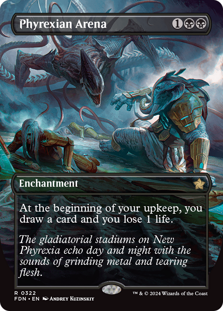 Phyrexian Arena (Borderless) [Foundations] [Foil]