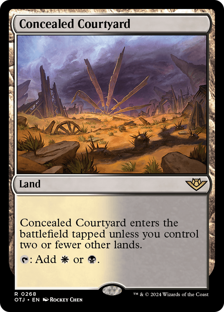 Concealed Courtyard [Outlaws of Thunder Junction] [Foil]