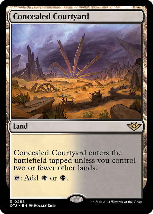 Concealed Courtyard [Outlaws of Thunder Junction] [Foil]