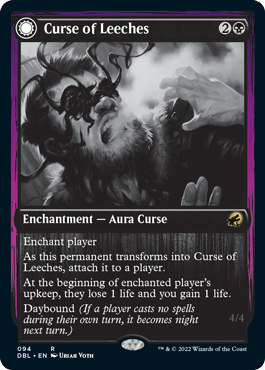 Curse of Leeches // Leeching Lurker [Innistrad: Double Feature] [Foil]