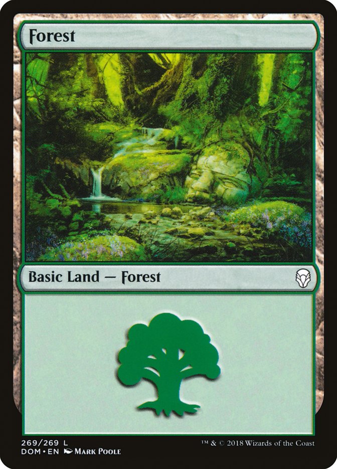 Forest (269) [Dominaria] [Foil]