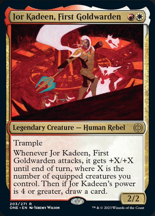 Jor Kadeen, First Goldwarden [Phyrexia: All Will Be One] [Foil]