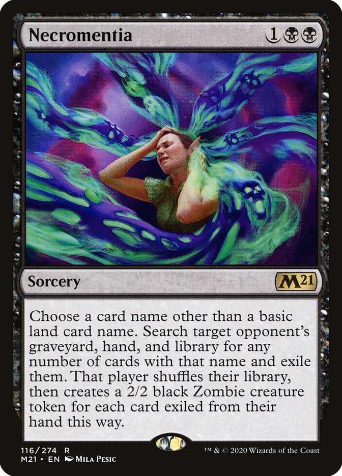 Necromentia [Core Set 2021] [Foil]