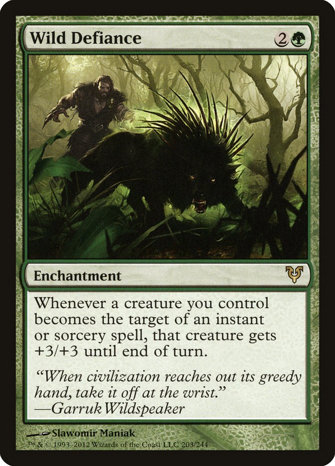 Wild Defiance [Avacyn Restored] [Foil]