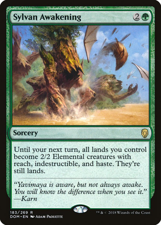 Sylvan Awakening [Dominaria] [Foil]