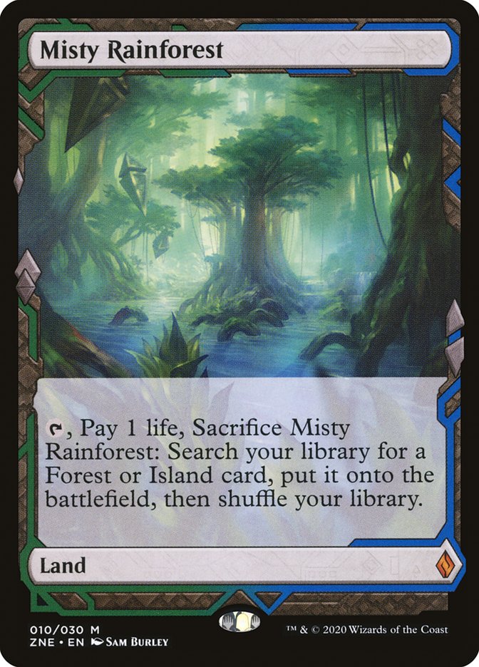 Misty Rainforest (Expeditions) [Zendikar Rising Expeditions] [Foil]