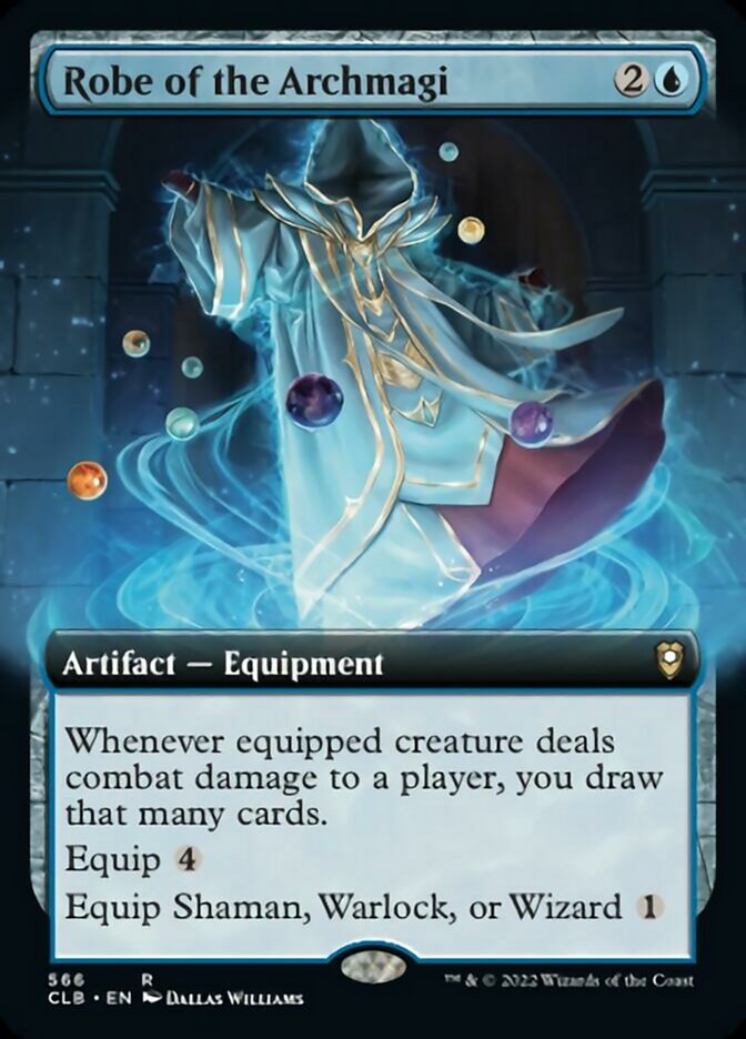 Robe of the Archmagi (Extended Art) [Commander Legends: Battle for Baldur's Gate] [Foil]