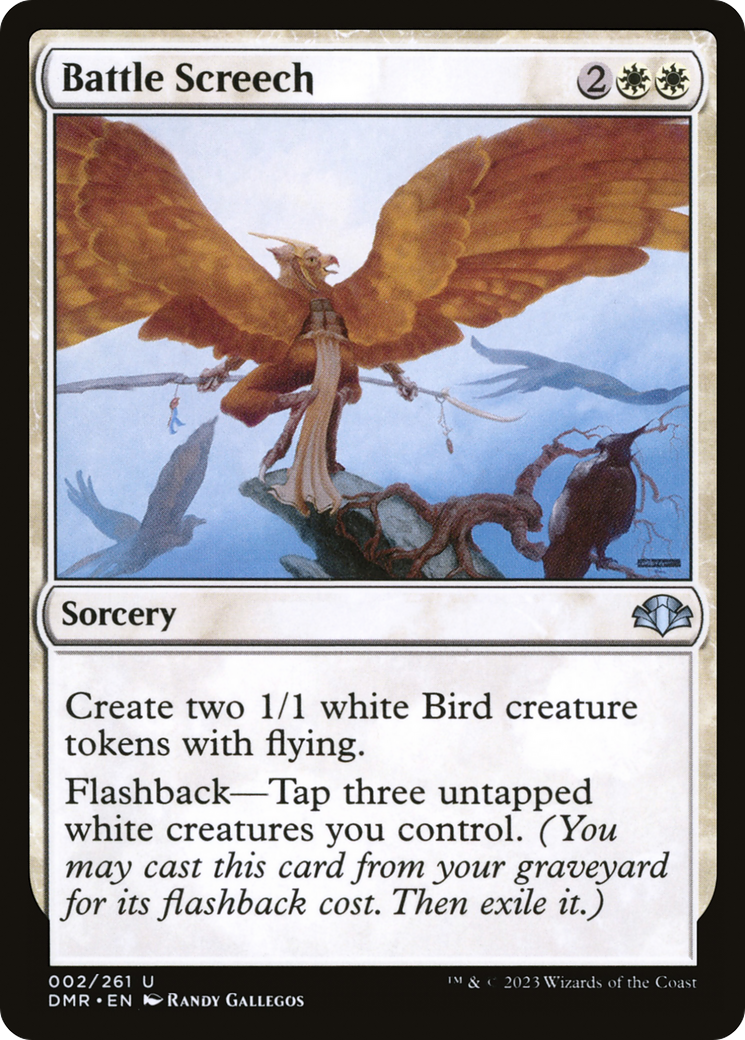 Battle Screech [Dominaria Remastered] [Foil]