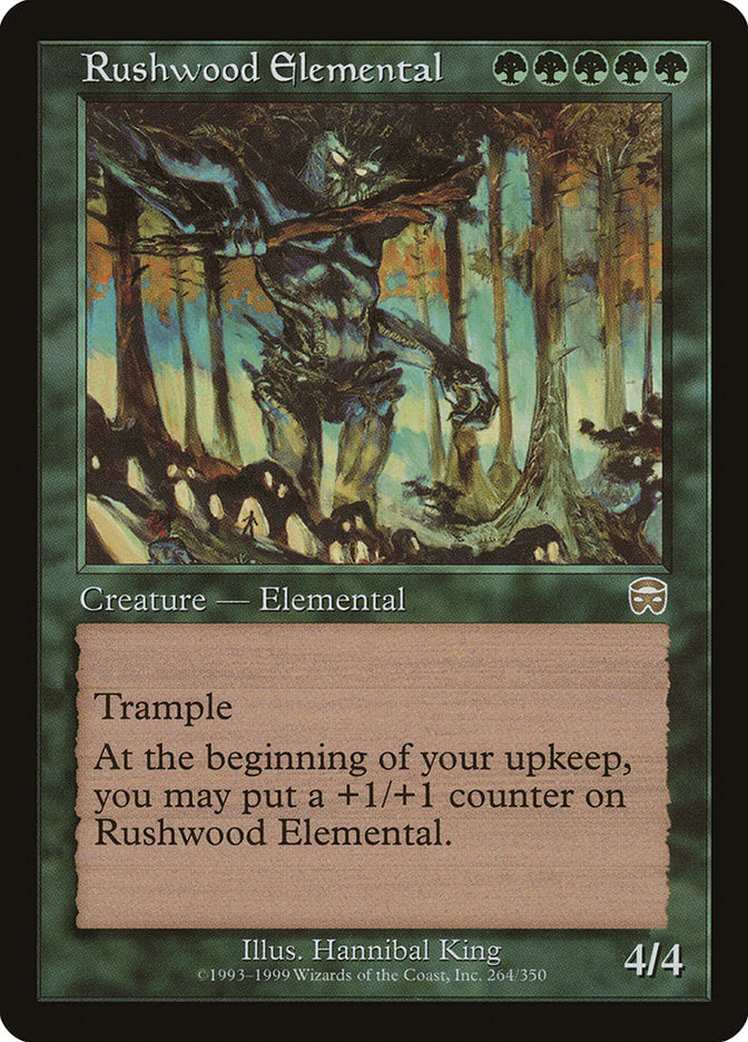 Rushwood Elemental [Mercadian Masques] [Foil]