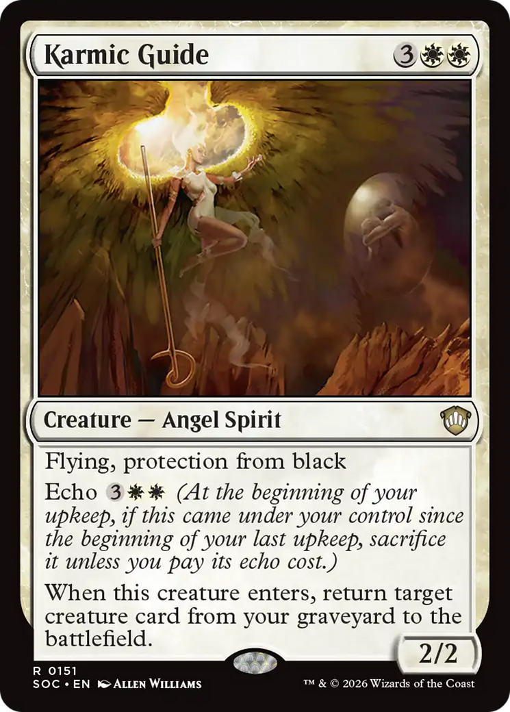 Karmic Guide [Secrets of Strixhaven Commander] [Foil]