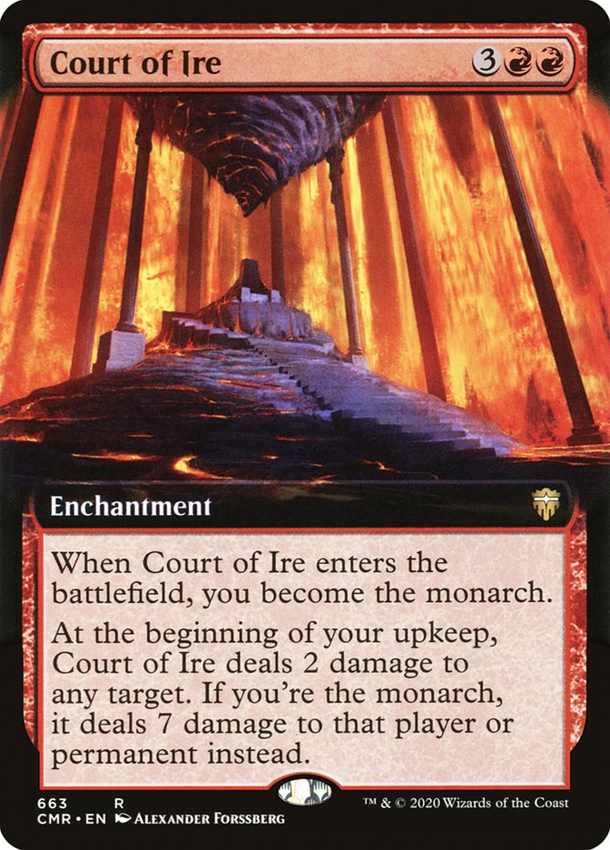 Court of Ire (Extended Art) [Commander Legends] [Foil]