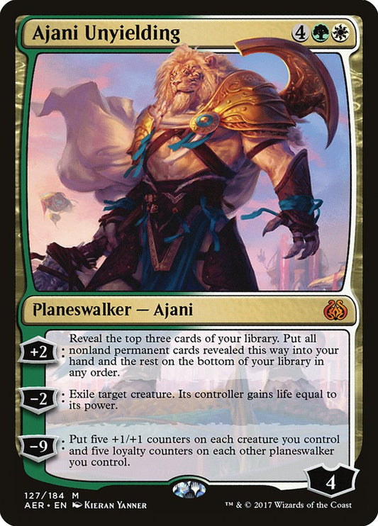 Ajani Unyielding [Aether Revolt] [Foil]
