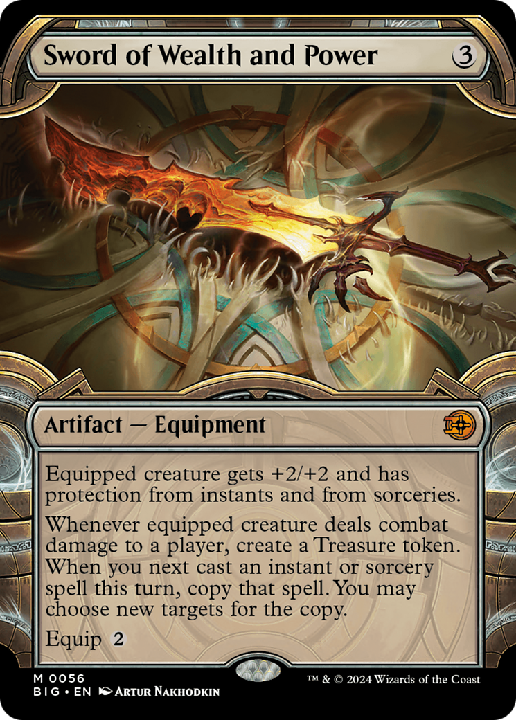 Sword of Wealth and Power (Showcase) [Outlaws of Thunder Junction: The Big Score] [Foil]