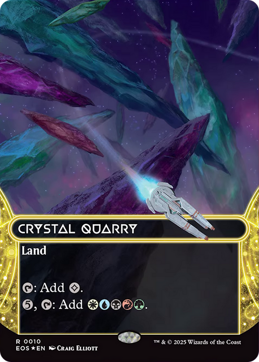 Crystal Quarry (0010) (Borderless) [Edge of Eternities: Stellar Sights] [Foil]