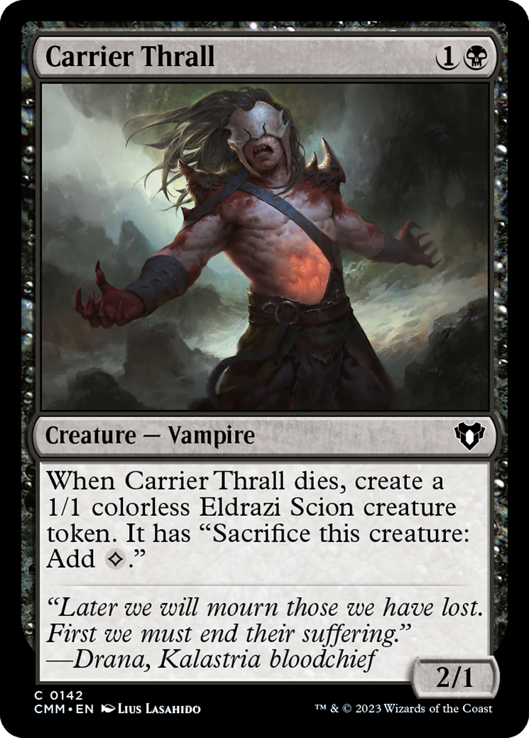 Carrier Thrall [Commander Masters] [Foil]
