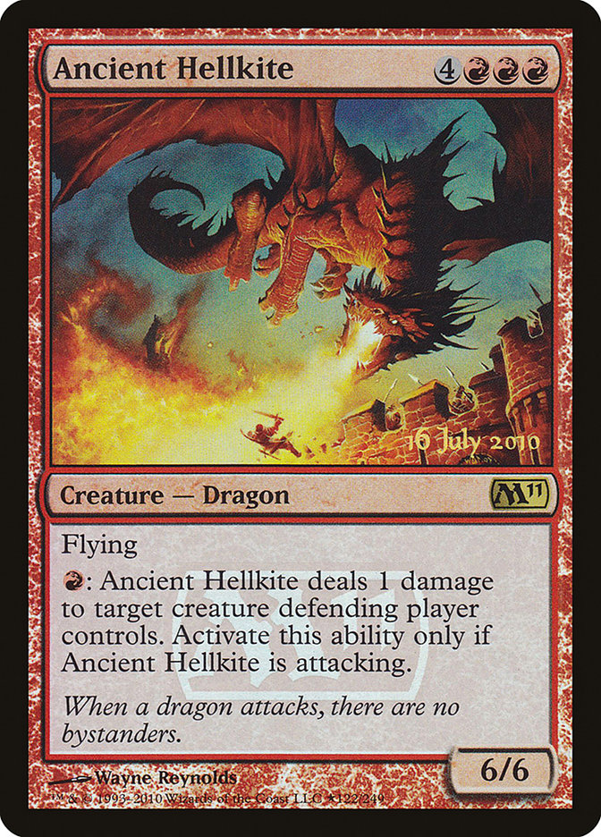 Ancient Hellkite [Core Set 2011 Prerelease Promos]