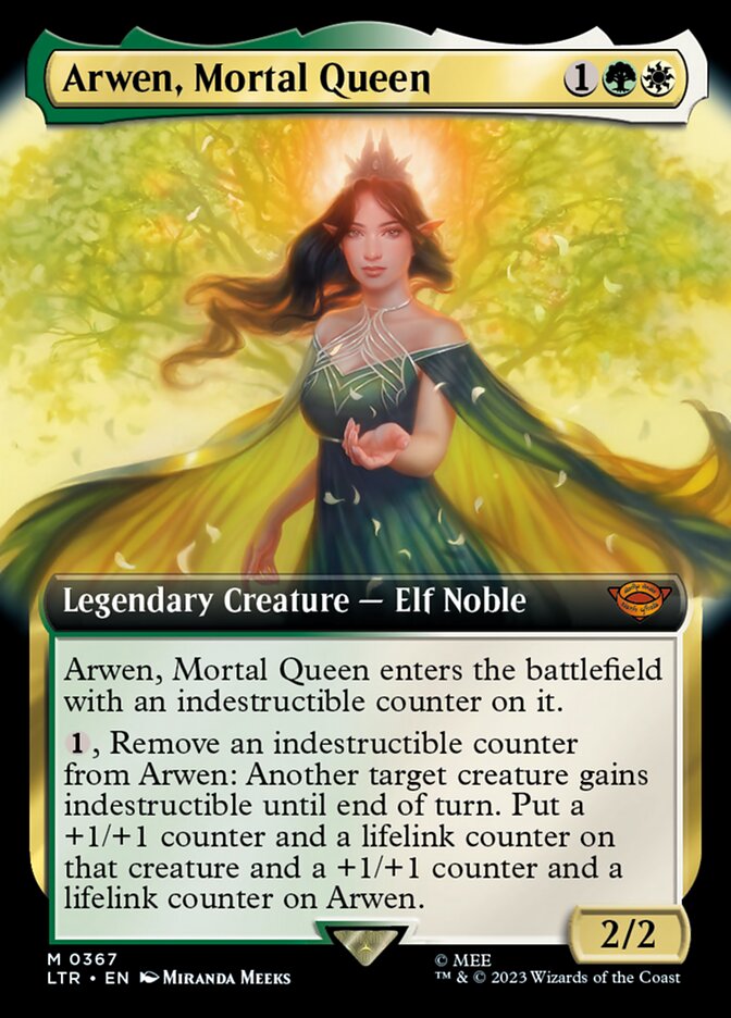 Arwen, Mortal Queen (Extended Art) [The Lord of the Rings: Tales of Middle-Earth] [Foil]