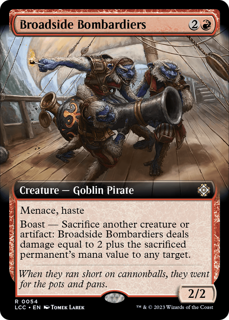 Broadside Bombardiers (Extended Art) [The Lost Caverns of Ixalan Commander] [Foil]