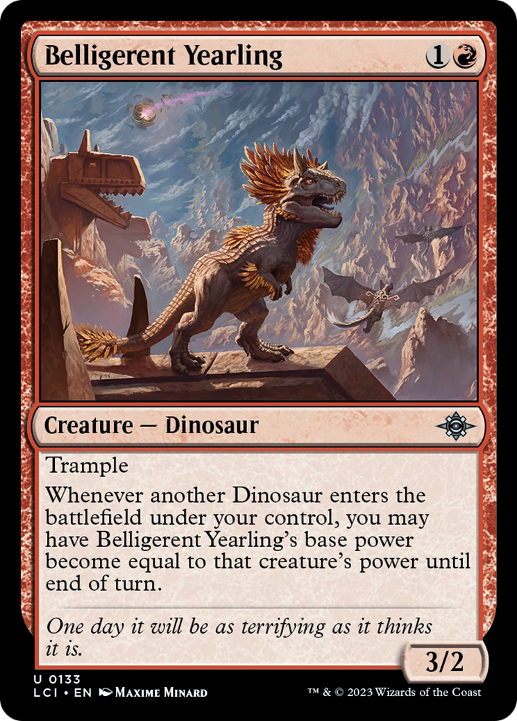 Belligerent Yearling [The Lost Caverns of Ixalan] [Foil]