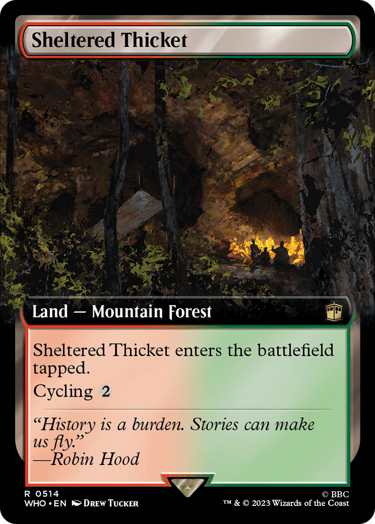 Sheltered Thicket (Extended Art) [Doctor Who] [Foil]