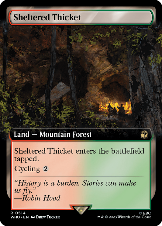 Sheltered Thicket (Extended Art) [Doctor Who] [Foil]