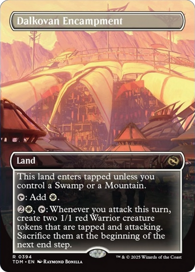 Dalkovan Encampment (Borderless) [Tarkir: Dragonstorm] [Foil]