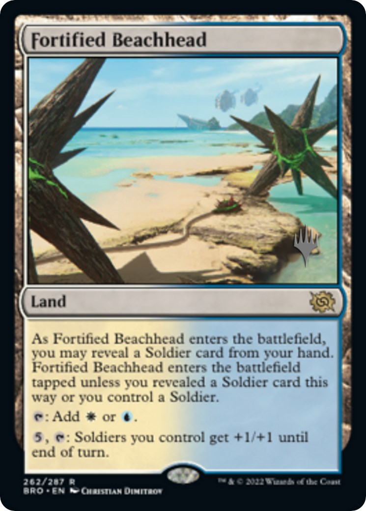 Fortified Beachhead (Promo Pack) [The Brothers' War Promos] [Foil]