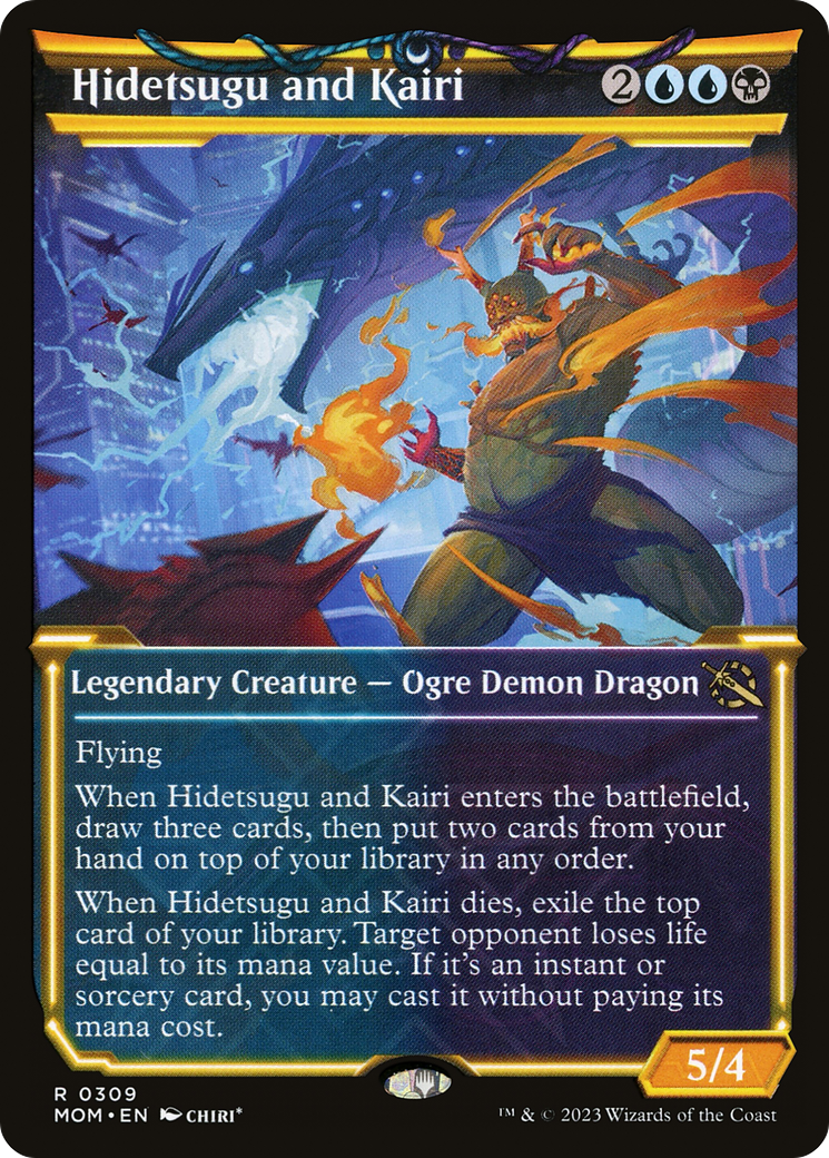 Hidetsugu and Kairi (Showcase Planar Booster Fun) [March of the Machine] [Foil]