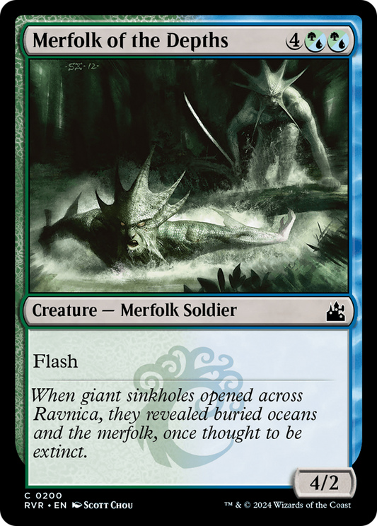 Merfolk of the Depths [Ravnica Remastered] [Foil]