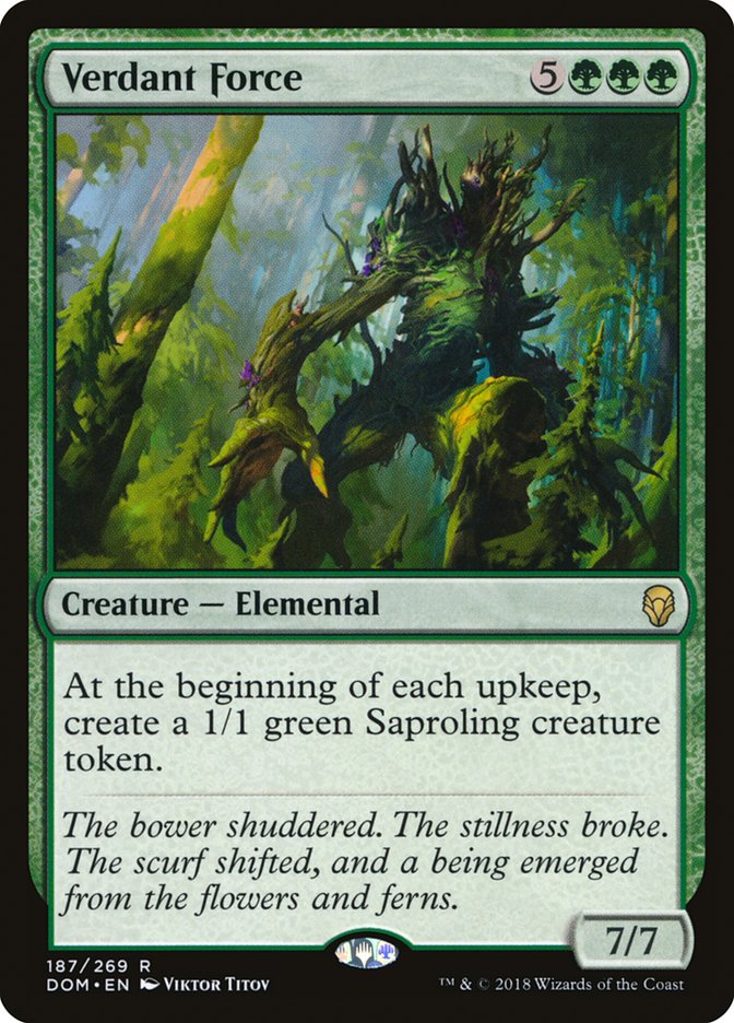 Verdant Force [Dominaria] [Foil]