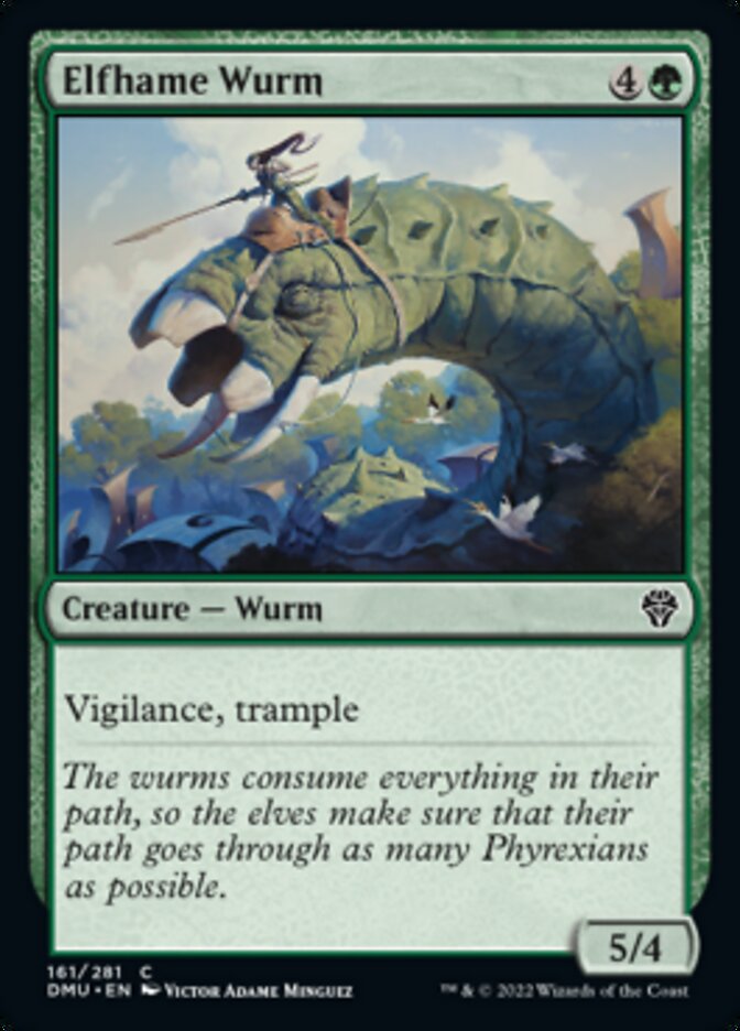 Elfhame Wurm [Dominaria United] [Foil]