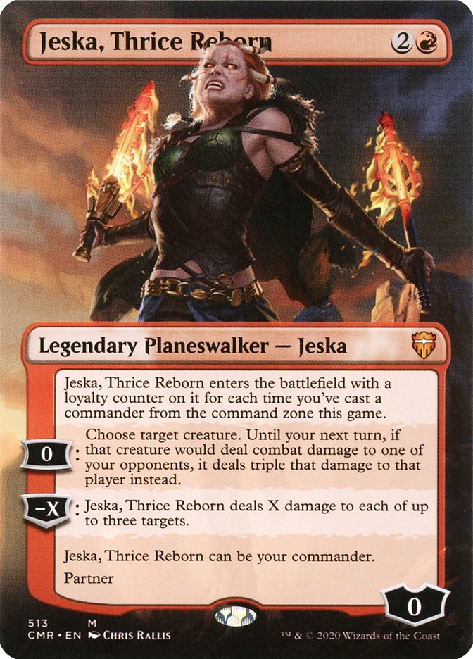 Jeska, Thrice Reborn (Borderless) [Commander Legends] [Foil]