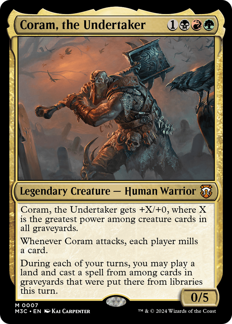 Coram, the Undertaker [Modern Horizons 3 Commander] [Foil]