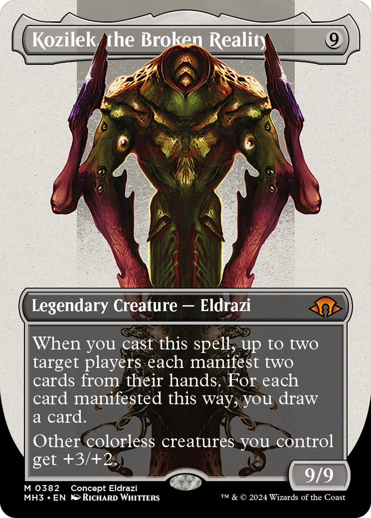 Kozilek, the Broken Reality (Borderless) [Modern Horizons 3] [Foil]